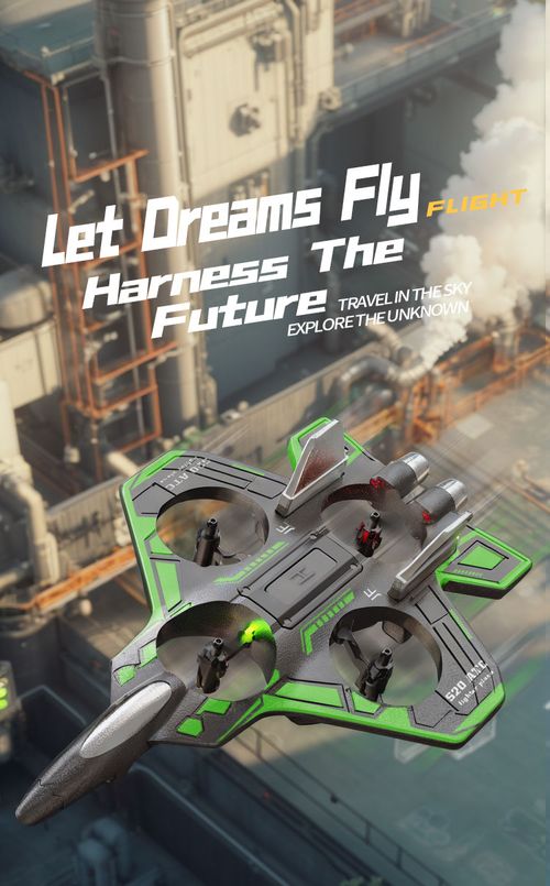 Foam Drone RC Airplane for Kids and Beginners, Remote Control Plane Fighter Jet Helicopter with Light, Auto Hovering, 360° Flip and 2 Batteries (12Mins)