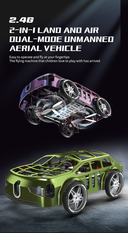 SG900PRO 2-in-1 Air-Ground Dual-Mode RC Flying Car, with Intelligent Colorful LED Lights, A Gift for Teenagers and Adults（Two batteries）