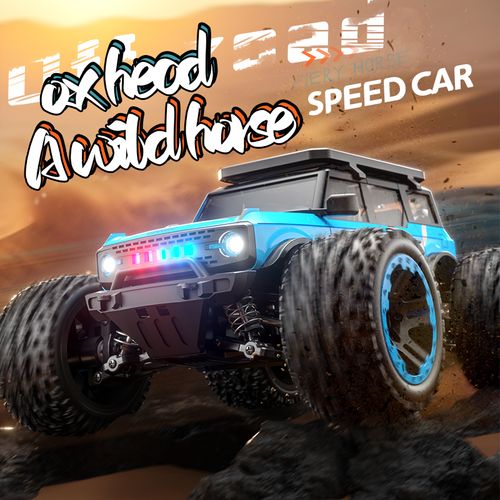 1：18 all-terrain remote control car, 55 km:h high-speed four-wheel drive electric vehicle, with 2.4GHz remote control, 4×4 waterproof off-road truck, with two rechargeable batteries