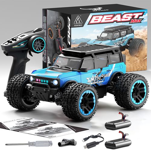 1：18 Brushless RC Cars for Adults Fast 50+ mph, RC Trucks 4x4 Offroad Waterproof, Electric Powered High Speed Remote Control Car with 2 Rechargeable Batteries