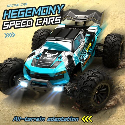 1:16 All Terrain RC Cars, 80 KPH High Speed 4WD RC Truck with 60 Mins Runtime, Fast Remote Control Car with 2S 1500 mAh Rechargeable Batteries, Off Road RC Cars for Adults and Teen Boy Gifts