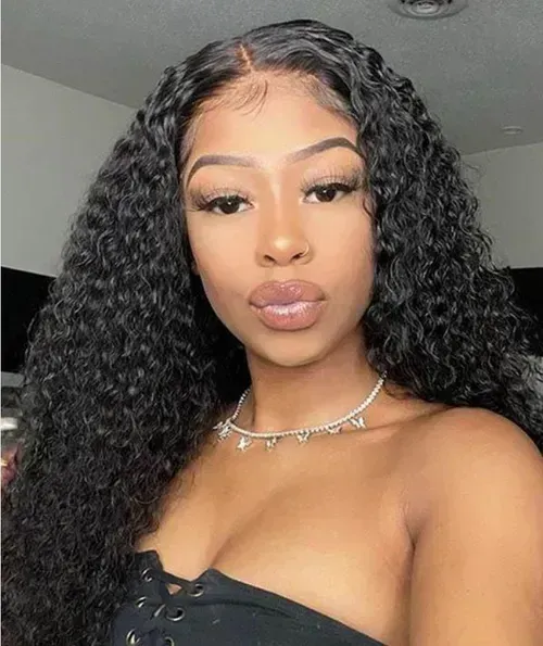 💃women's pre-pulled hairline long wavy wig👑
