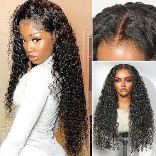 💃women's pre-pulled hairline long wavy wig👑