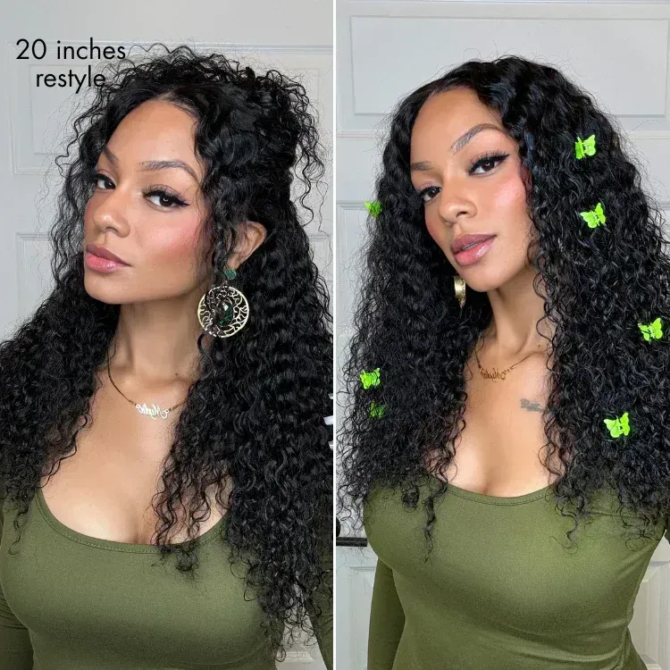 💃women's pre-pulled hairline long wavy wig👑