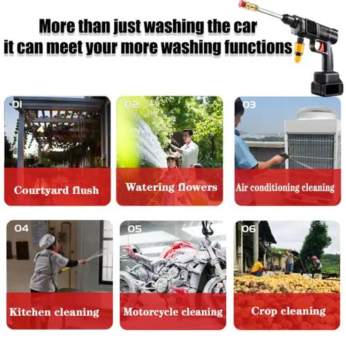 ✔️✔️👨‍👩‍👧‍👦🚗💦 Portable High-Pressure Car Wash Gun💦🚗