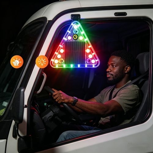 🔥2026 New Arrival🔥🌞💡🚛 Waterproof Solar-Powered Truck Tail Warning Light👇
