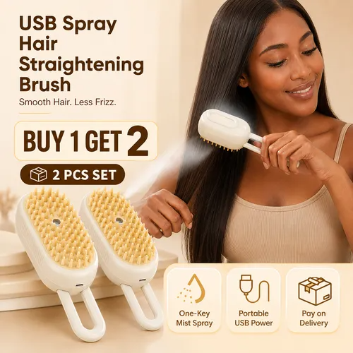 🔥Hot Seller🔥 COD！Pet Spray Massage Comb, Steam Grooming Brush, Cat Hair Remover, Cat and Dog Shedding Remover, No-Shower Cat Comb