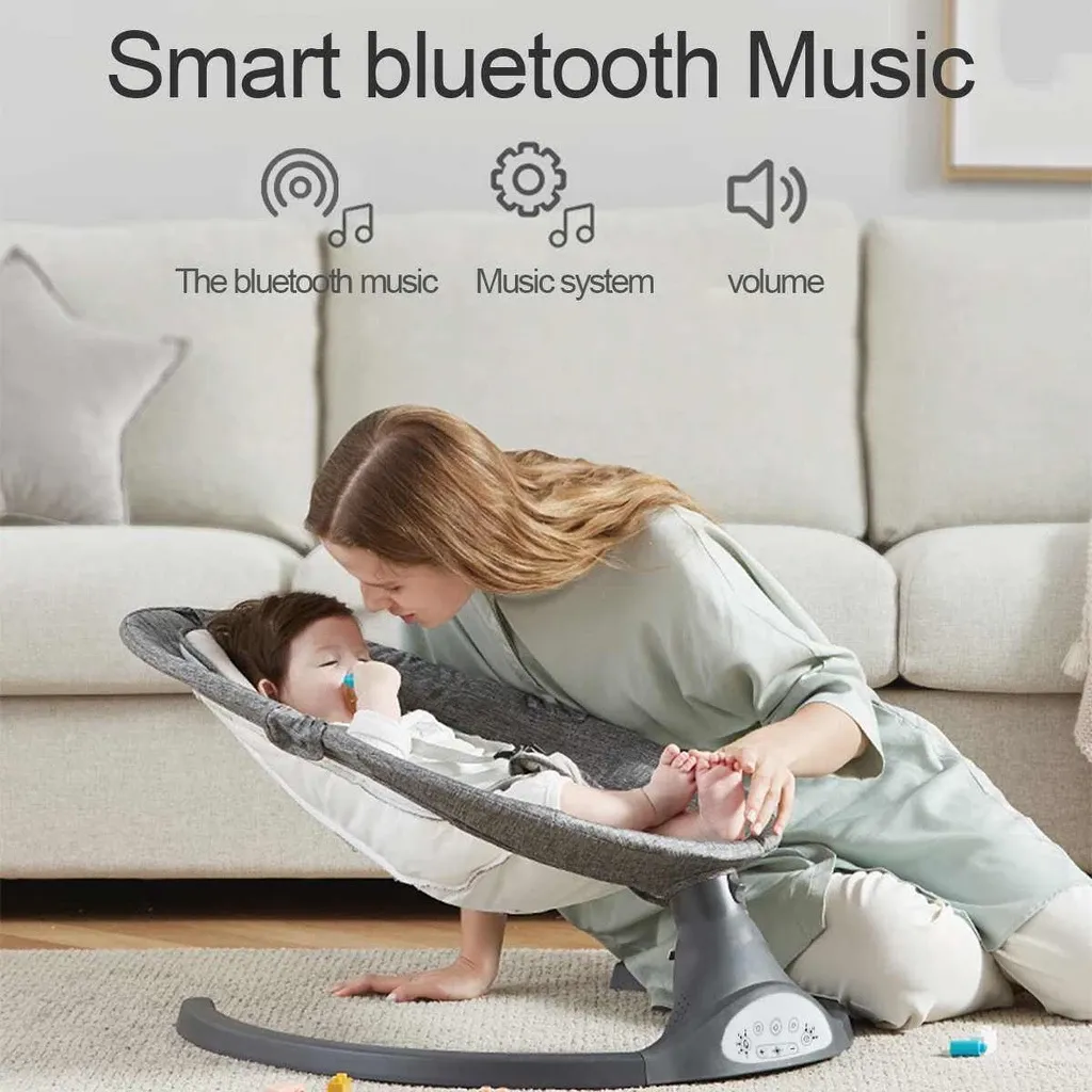 👶🧠💡Electric mesh music baby rocker👩🏻‍🍼