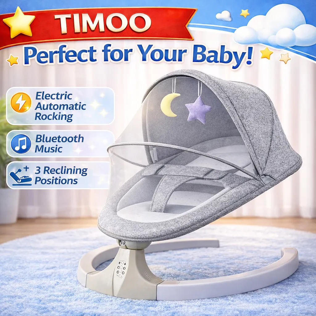 👶🧠💡Electric mesh music baby rocker👩🏻‍🍼