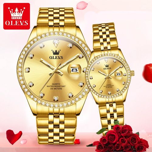 OLEVS 3629 Fashion Design Couple Watches