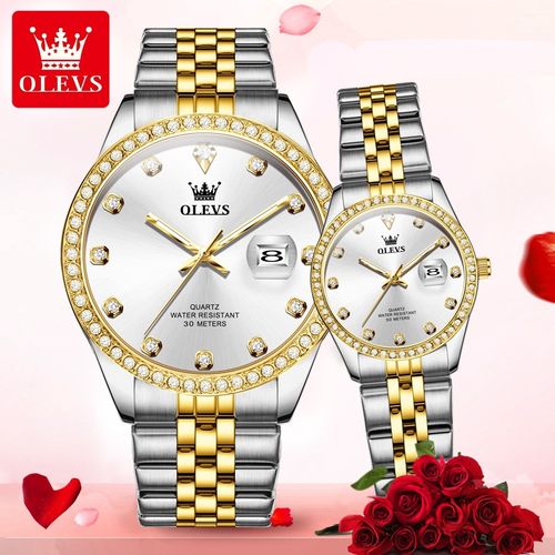 OLEVS 3629 Fashion Design Couple Watches