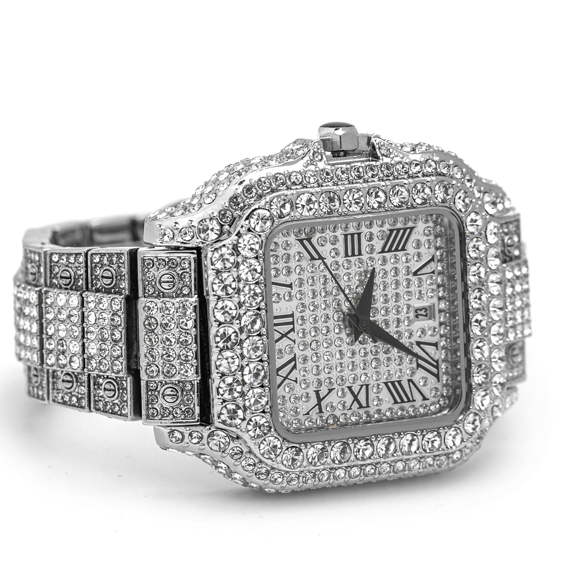 Luxury Diamond Men Women Watches Gold Watch Ladies Wrist Watch Luxury Rhinestone Unisex Bracelet Watches Female Clock 2025 New