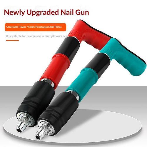 Manual Concrete Steel Nail Gun Kit + Free 200 Special Steel Nails