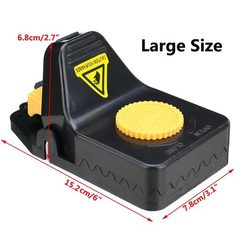 BUY 1 GET 4 RAT TRAPS! 🐭 New Design Hot Sale Rat Snap Trap Large Mouse Trap Plastic Rodent Killer for Home and Garden Use