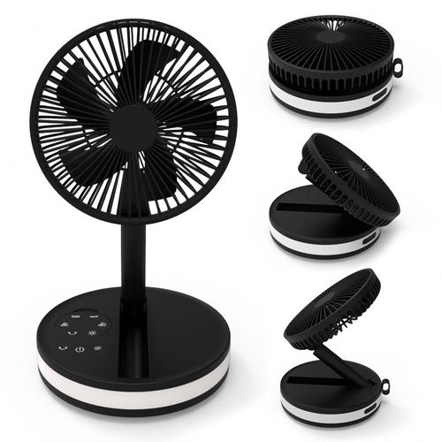 3-in-1 Rechargeable Fan: Cool Light & Power Bank! 🌬️💡🔋