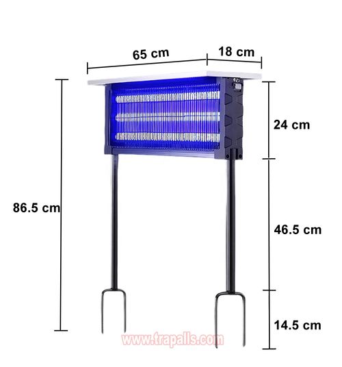 Outdoor Garden Waterproof Electric Fly Zapper Fly Insect Trap Solar Mosquito Killer Lamp