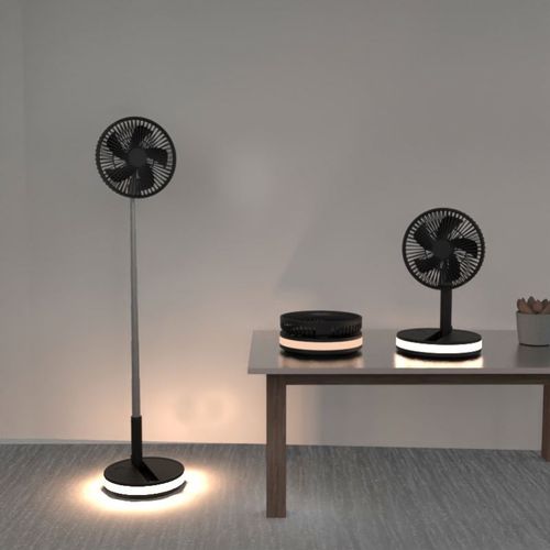 3-in-1 Rechargeable Fan: Cool Light & Power Bank! 🌬️💡🔋