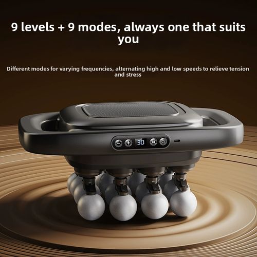 8 Head Fascia Body Massage Gun Portable Percussion Therapy Fascial Gun for Waist Back Leg Deep Massage Whole Body