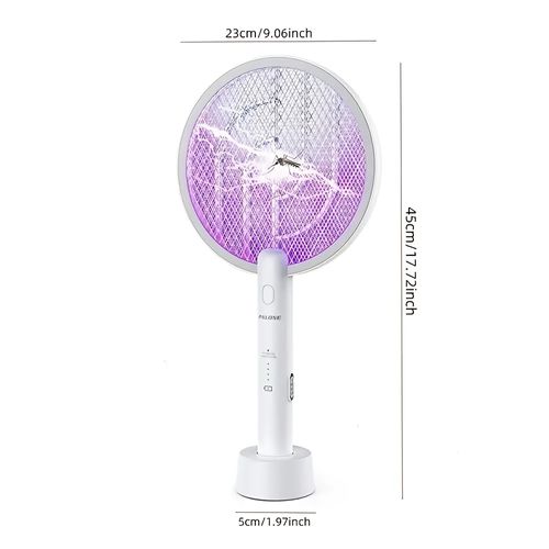 USB Electric Mosquito Swatter-Color Box Packaging Convenient Charging for Indoor Use Effective Against Flies & Mosquitoes