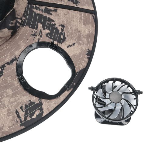 New Style Popular Cooling UV Protection Summer Outdoor Work Sun Protection Hat Solar Fan Hat With Two Solar Fans