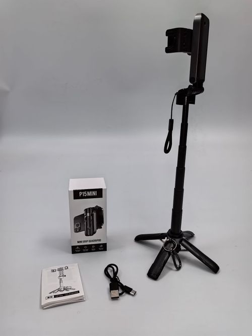 P15Mini Selfie Stick Tripod 3 in 1 Phone Stand with Wireless Remote Control Portable Tripod for Shooting Vlog
