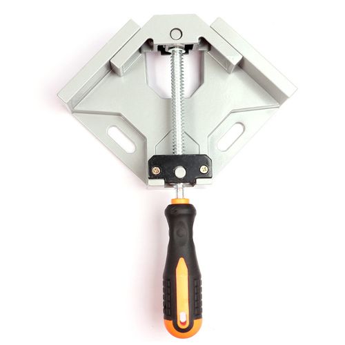 Single Handle 90 Degree Right Angle Clamp Flat Mouth Glass Clamping Tool Alloy Material Woodworking Fixture