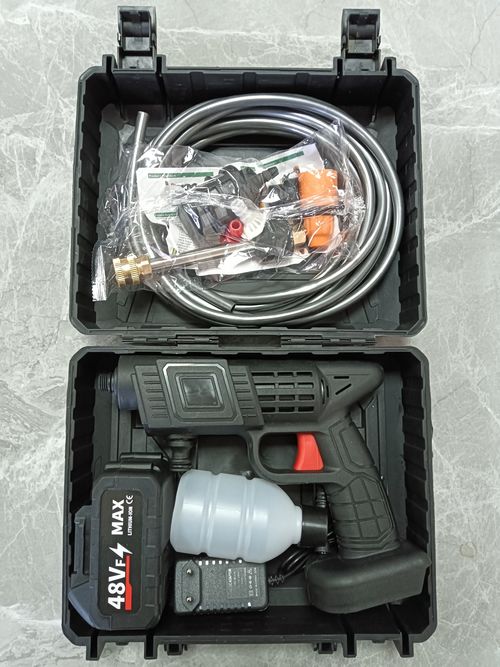 High Pressure 30Bar 2000W Cordless Car Washer Wireless Spray Water Wash Gun Cleaning Machine with 4000mAh Battery
