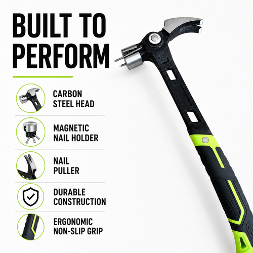 3-in-1 adjustable claw hammer