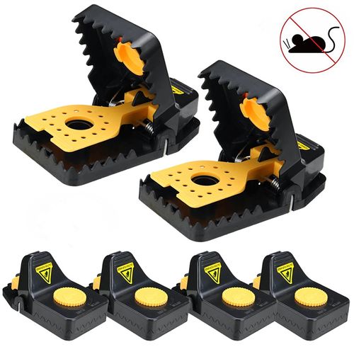 BUY 1 GET 4 RAT TRAPS! 🐭 New Design Hot Sale Rat Snap Trap Large Mouse Trap Plastic Rodent Killer for Home and Garden Use