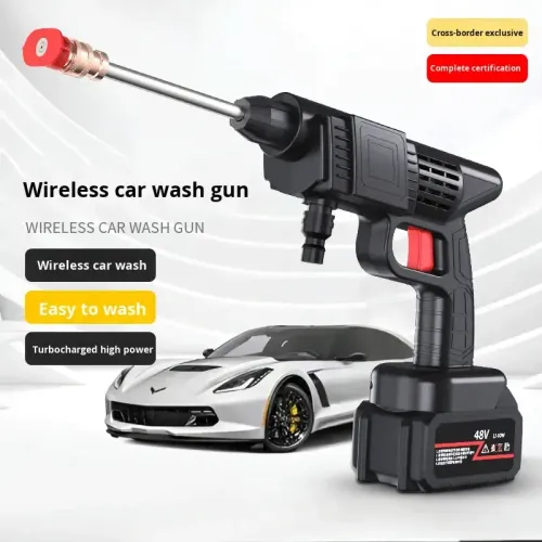 High Pressure 30Bar 2000W Cordless Car Washer Wireless Spray Water Wash Gun Cleaning Machine with 4000mAh Battery