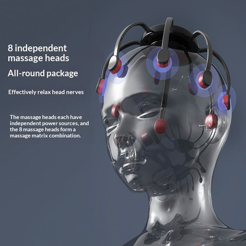 Octopus Head Massager with Wireless Working Structure, Has Lasting Battery Performance, Achieves Full Head Coverage