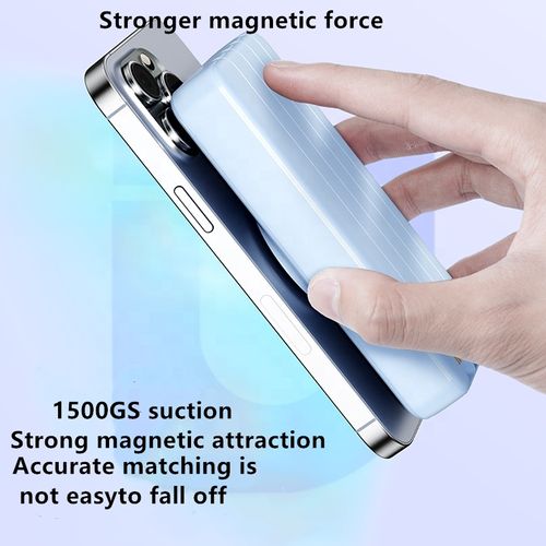 Super Fast Charging Powerful Magnetic Power Bank 20000mAh Battery Pack PD 20W Built in Cable Travel Wireless Charging Power Bank