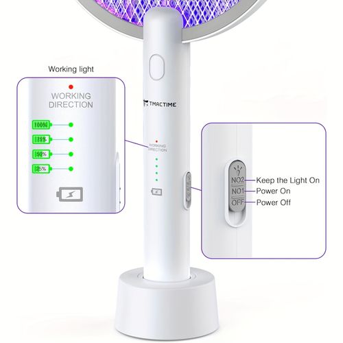 USB Electric Mosquito Swatter-Color Box Packaging Convenient Charging for Indoor Use Effective Against Flies & Mosquitoes