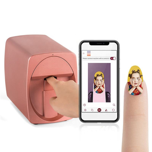 3D Mini Nail Printer Machine With Cartridge Home and Salon Mobile Nail Art Machine