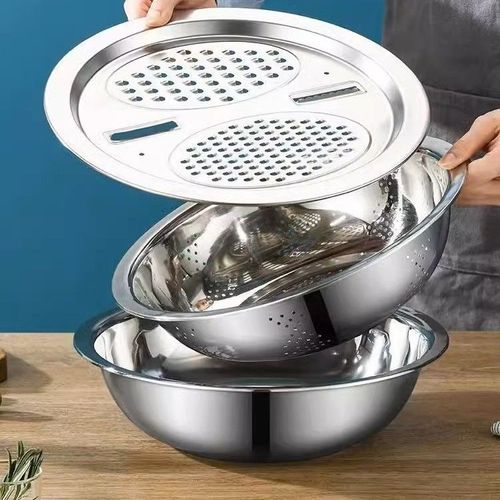 30cm Multifunctional Potato Shredder Manual Stainless Steel Vegetable Slicer Bowl Vegetable and Radish Grater Grating Tool