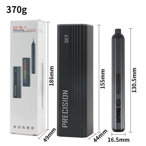OEM 52-in-1 Rechargeable Lithium Battery Mini Precision Electric Screwdriver Set Plastic Magnetic Tip for Household Phone Laptop