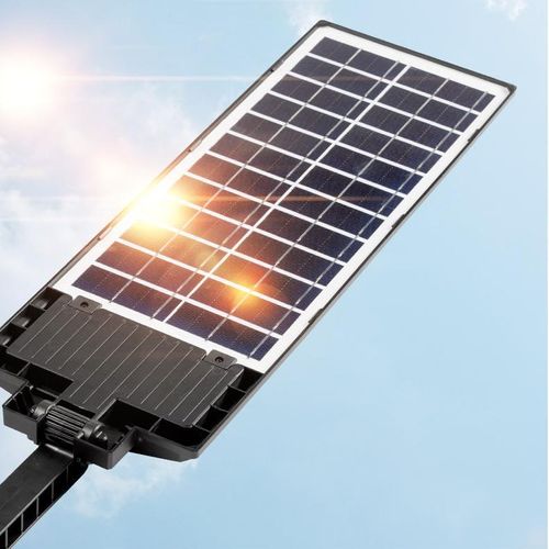 Solar Motion Sensor LED Street Lamp IP65 Waterproof DC Powered Remote Control Multi-Color Temperature High Efficiency Garden