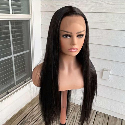 13x6 Natural Black HD Transparent for Wigs Virgin Remy Indian Human Hair Glueless for Women
