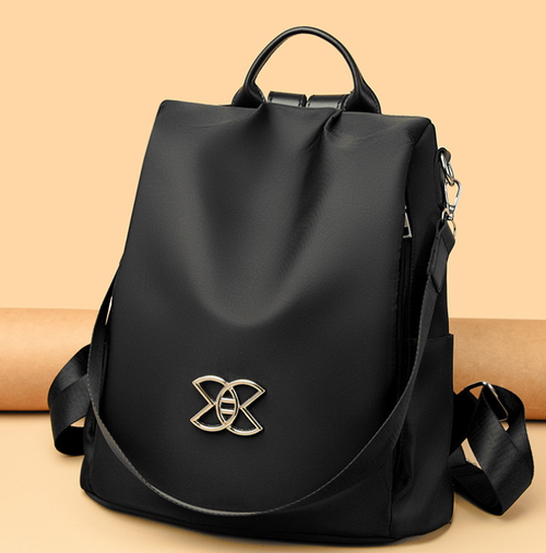 High-End Women's Travel Backpack New Fashionable Anti-Theft Lightweight Waterproof and Soft Nylon Lining Trendy School Bag
