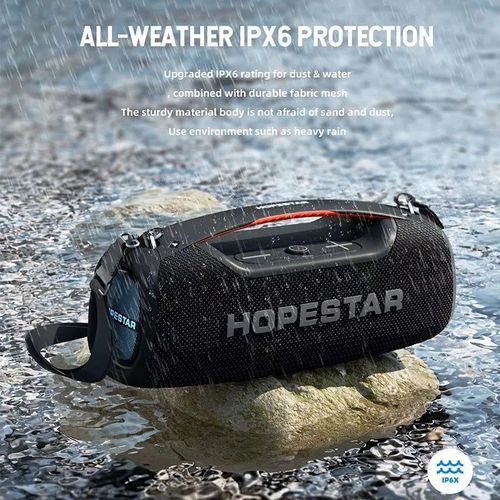 HopeStar Blue Tooth Outdoor Horn 100W Vibration Rechargeable Portable Partybox Dual Woofer Speaker A60