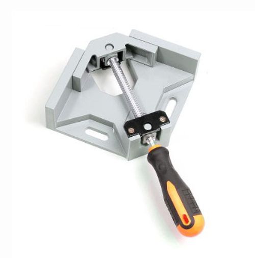 Single Handle 90 Degree Right Angle Clamp Flat Mouth Glass Clamping Tool Alloy Material Woodworking Fixture