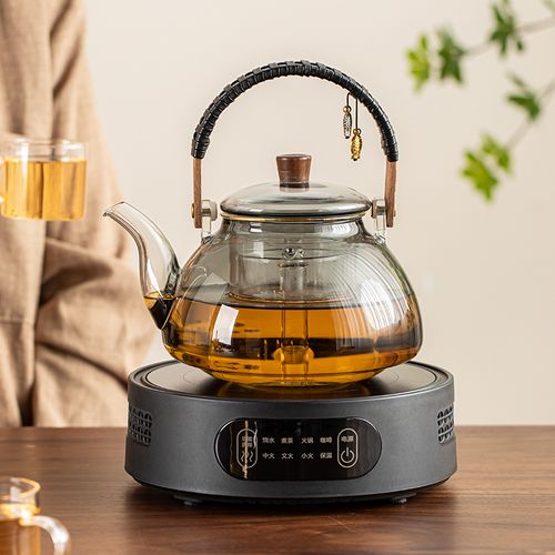 1200ml High Borosilicate Glass Teapot With Filter Boiling Teapot Glass Health Pot Household Kettle Office Tea Set