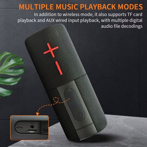 S11 Detachable Blue-tooth Speaker 3D Stereo Bass Portable Speaker IPX6 Waterproof with TWS Boombox Colorful Lights Dual Speaker