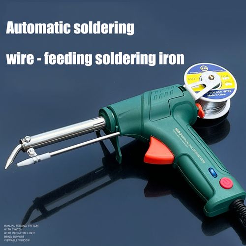 Automatic Feed Handheld Pistol Grip Soldering Iron Gun Kit Welding Tool for Easy Use