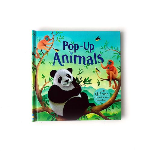 Eco- Friendly Pop up Book Printing Full Color Hardcover Board Book Safe Custom 3D Animal Book for Kids