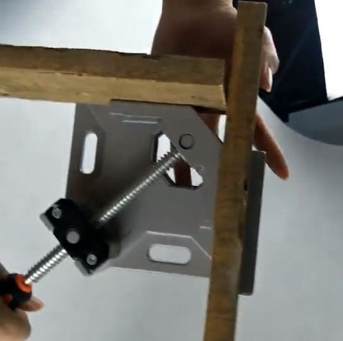 Single Handle 90 Degree Right Angle Clamp Flat Mouth Glass Clamping Tool Alloy Material Woodworking Fixture