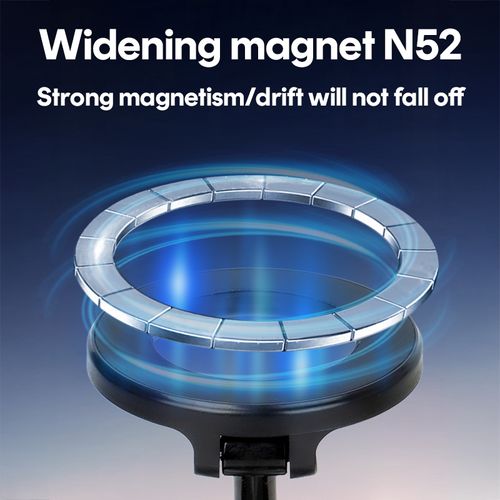 Folding Portable Phone Stand Holder Upgraded Vacuum Magnetic Base 360 Degree Rotating Adjustable for Car