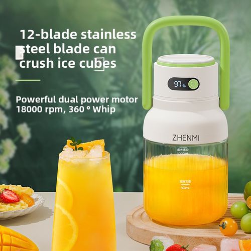 🥤 12-Blade Rechargeable Blender – Fresh Juice Anywhere, Anytime!