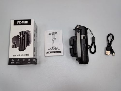P15Mini Selfie Stick Tripod 3 in 1 Phone Stand with Wireless Remote Control Portable Tripod for Shooting Vlog