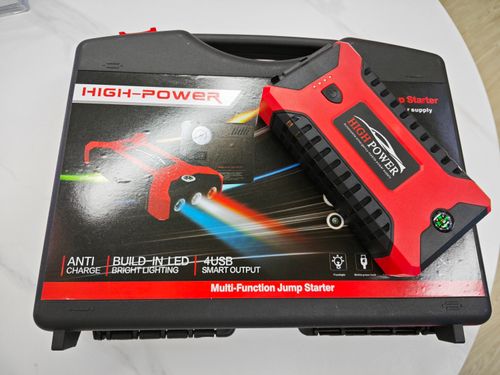 2026 Hot Sale 12V 400A 8000mAh 2-in-1 Car Jump Starter & Portable Air Compressor, Emergency Battery Booster Power Bank for Vehicle